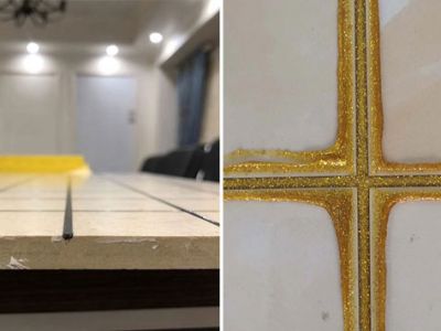 瓷磚美縫平縫工藝之美——這才是美縫劑效果！